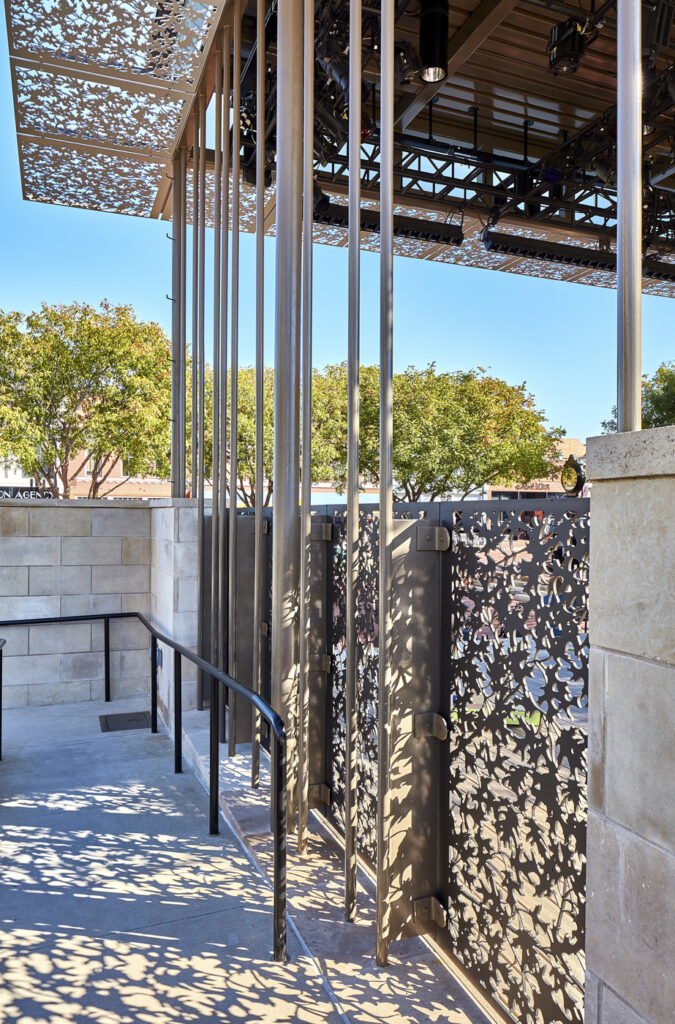 outdoor stage detail