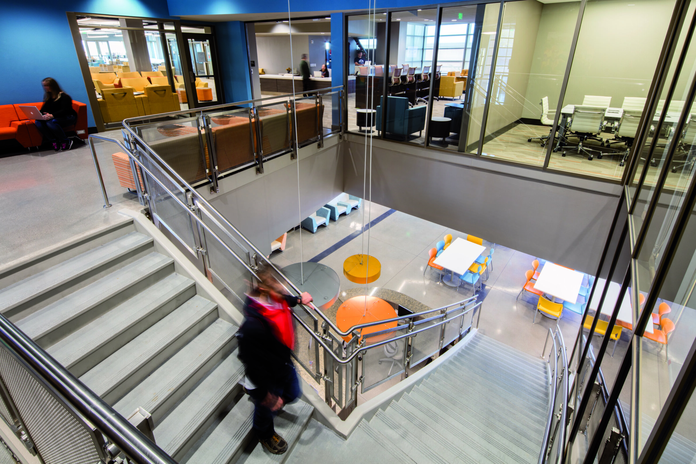 stairs in flexible layout building