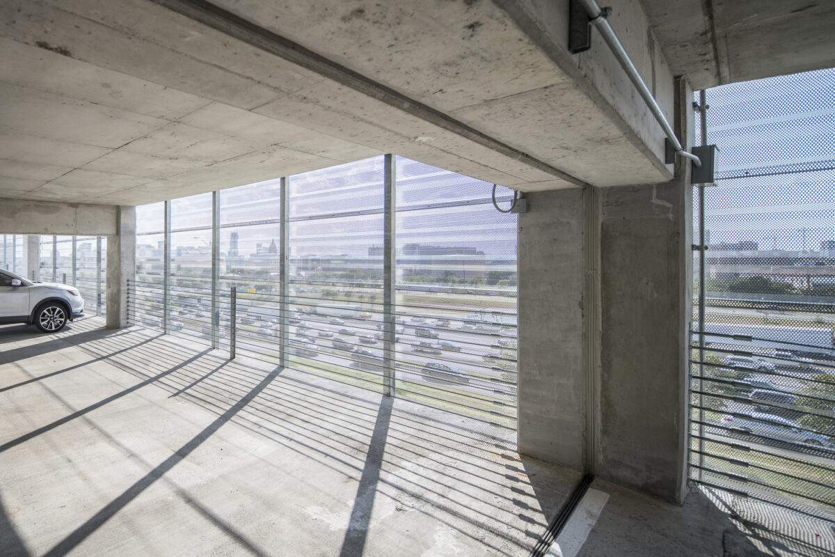 view from parking garage
