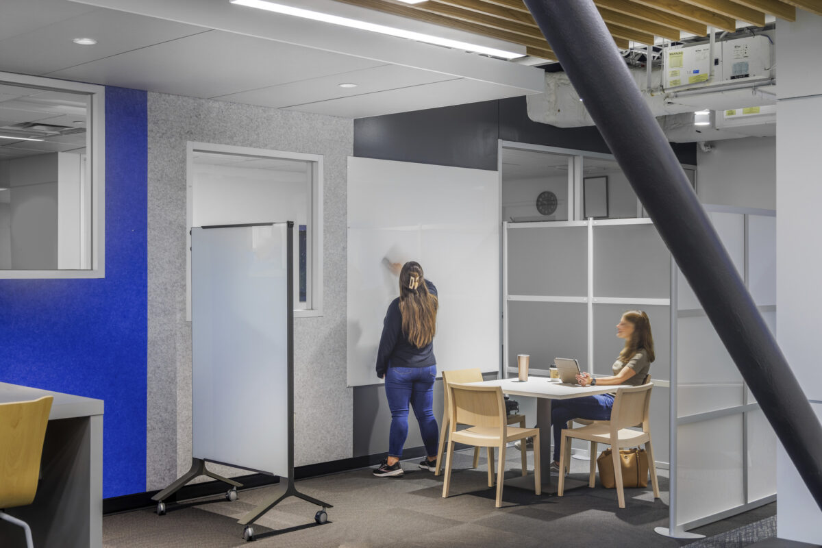 group area with whiteboard