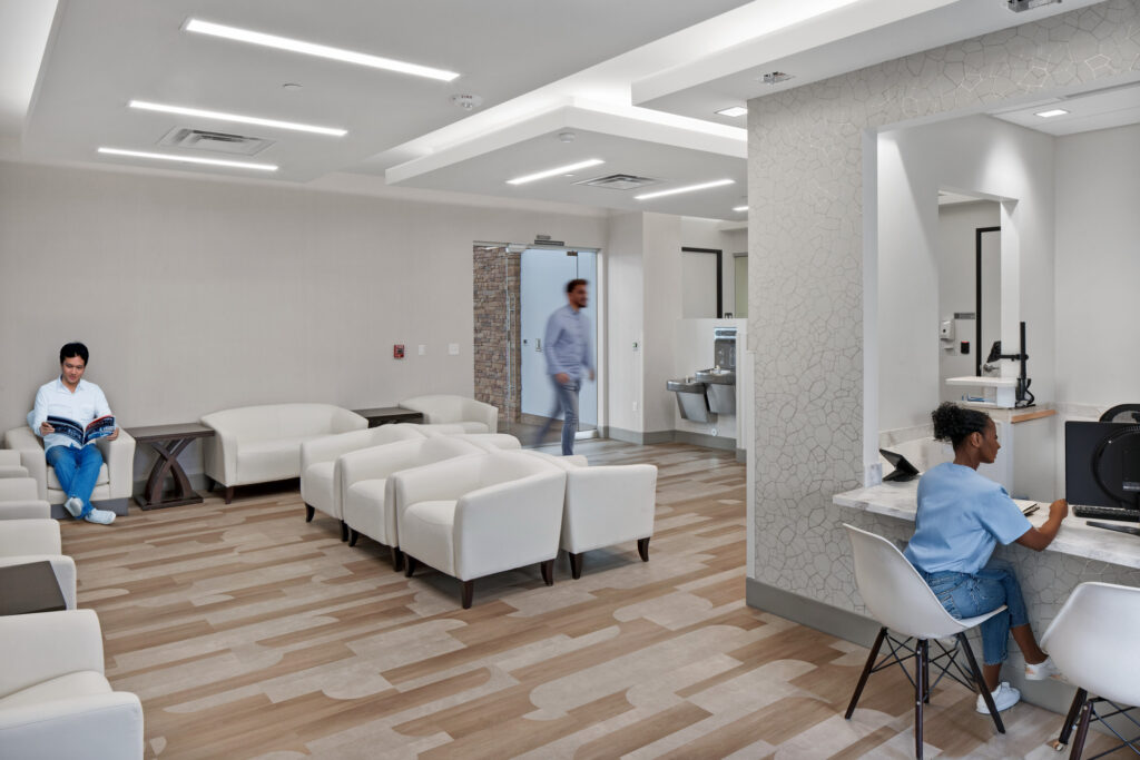 reception and waiting room