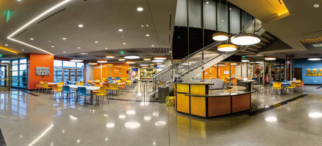 student dining