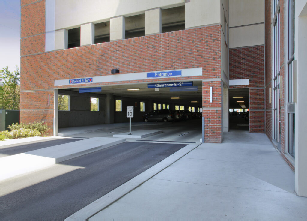 parking entrance/exit