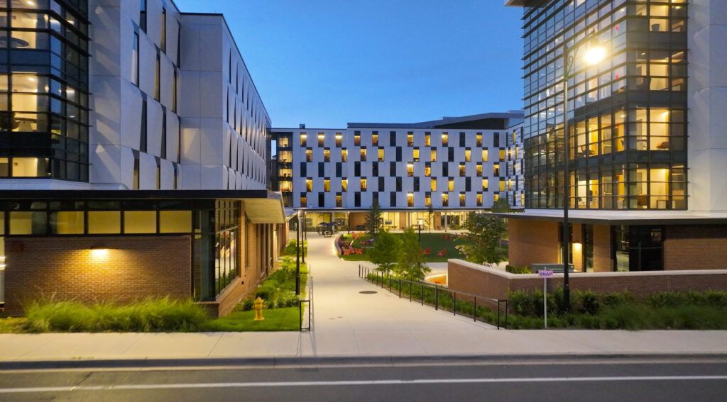 exterior and courtyard