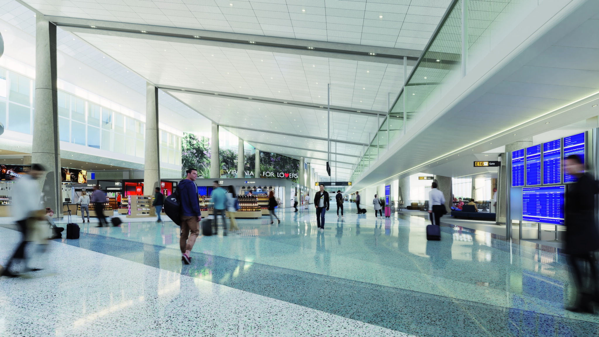 Tier-2 Concourse (East) at Washington Dulles International Airport (IAD ...