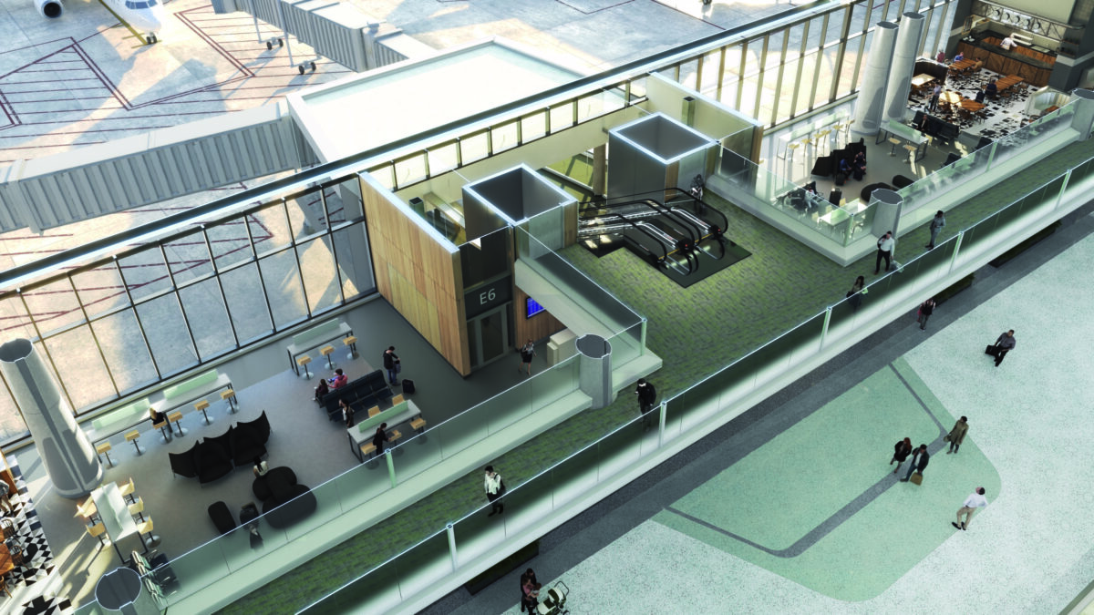 Tier-2 Concourse (East) at Washington Dulles International Airport (IAD)