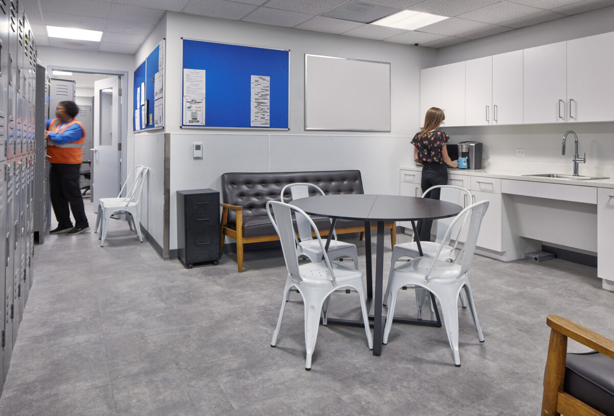 break room and lockers