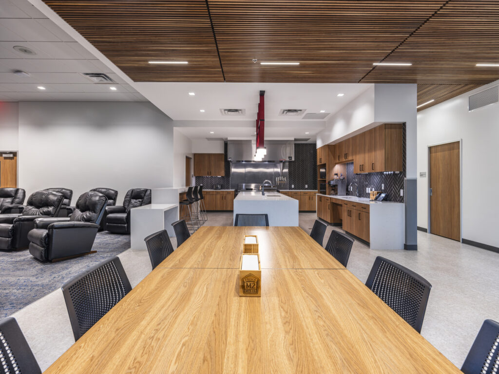 Dining and living space