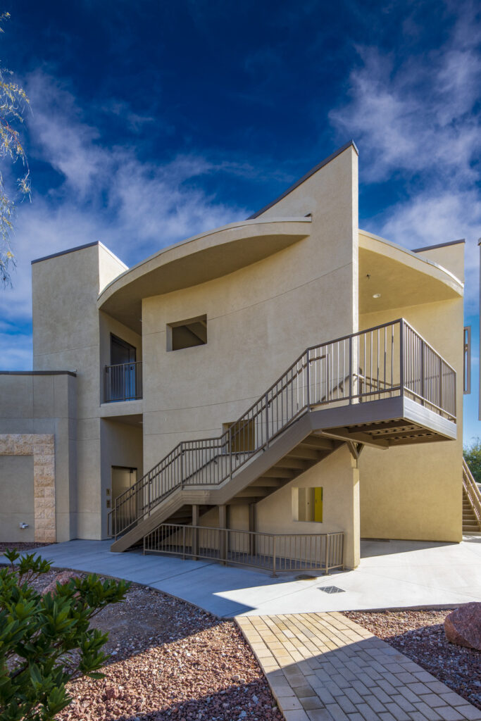 Exterior stairwell