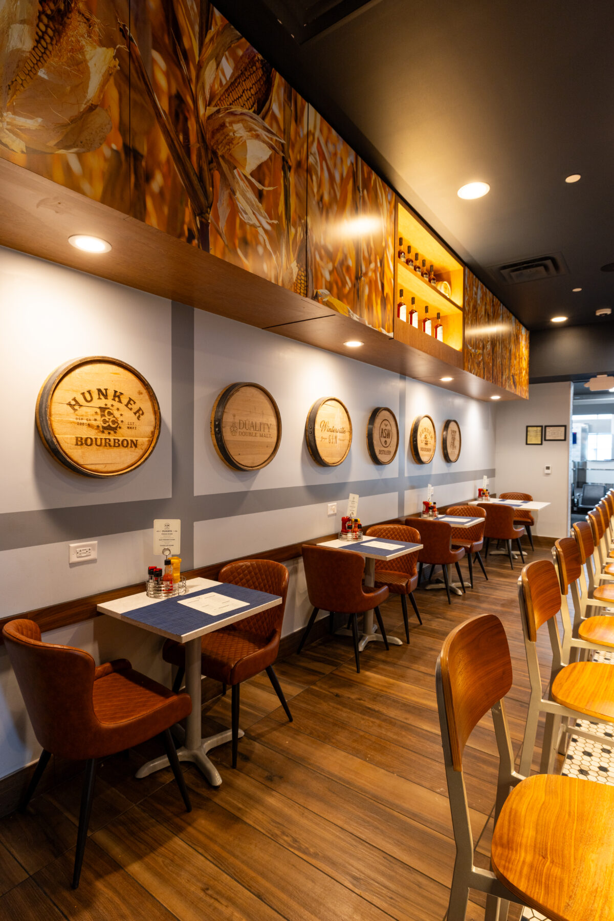 seating in the ASW Distillery