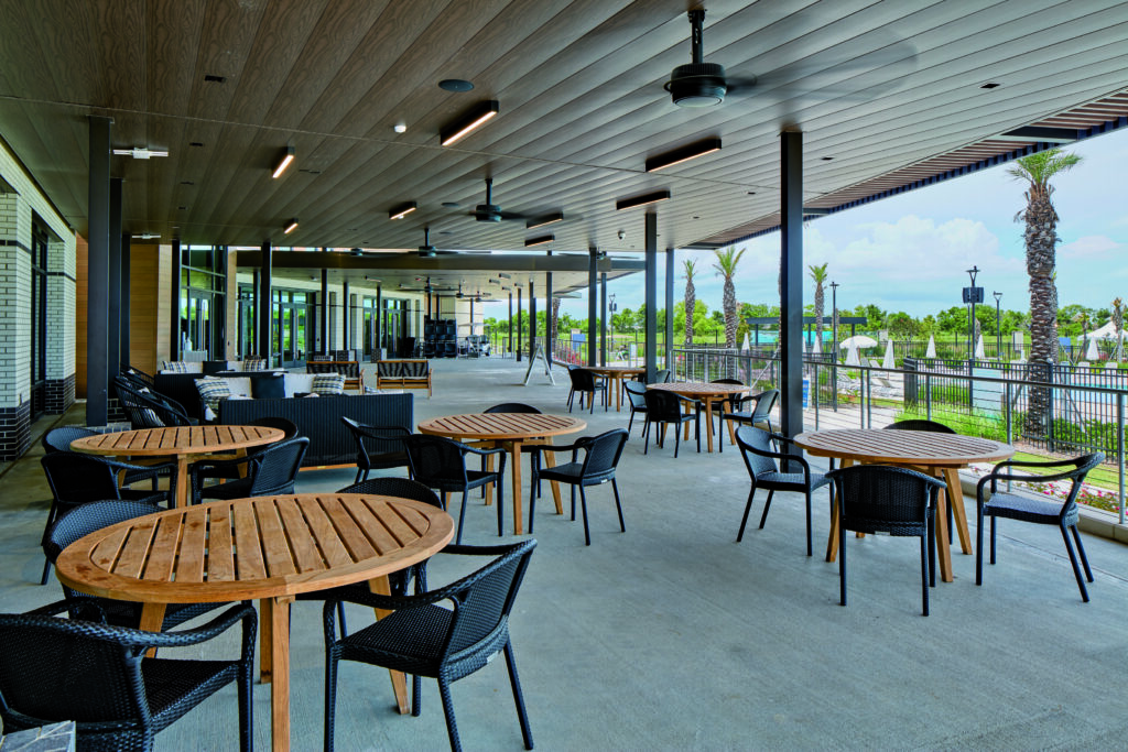 exterior seating area