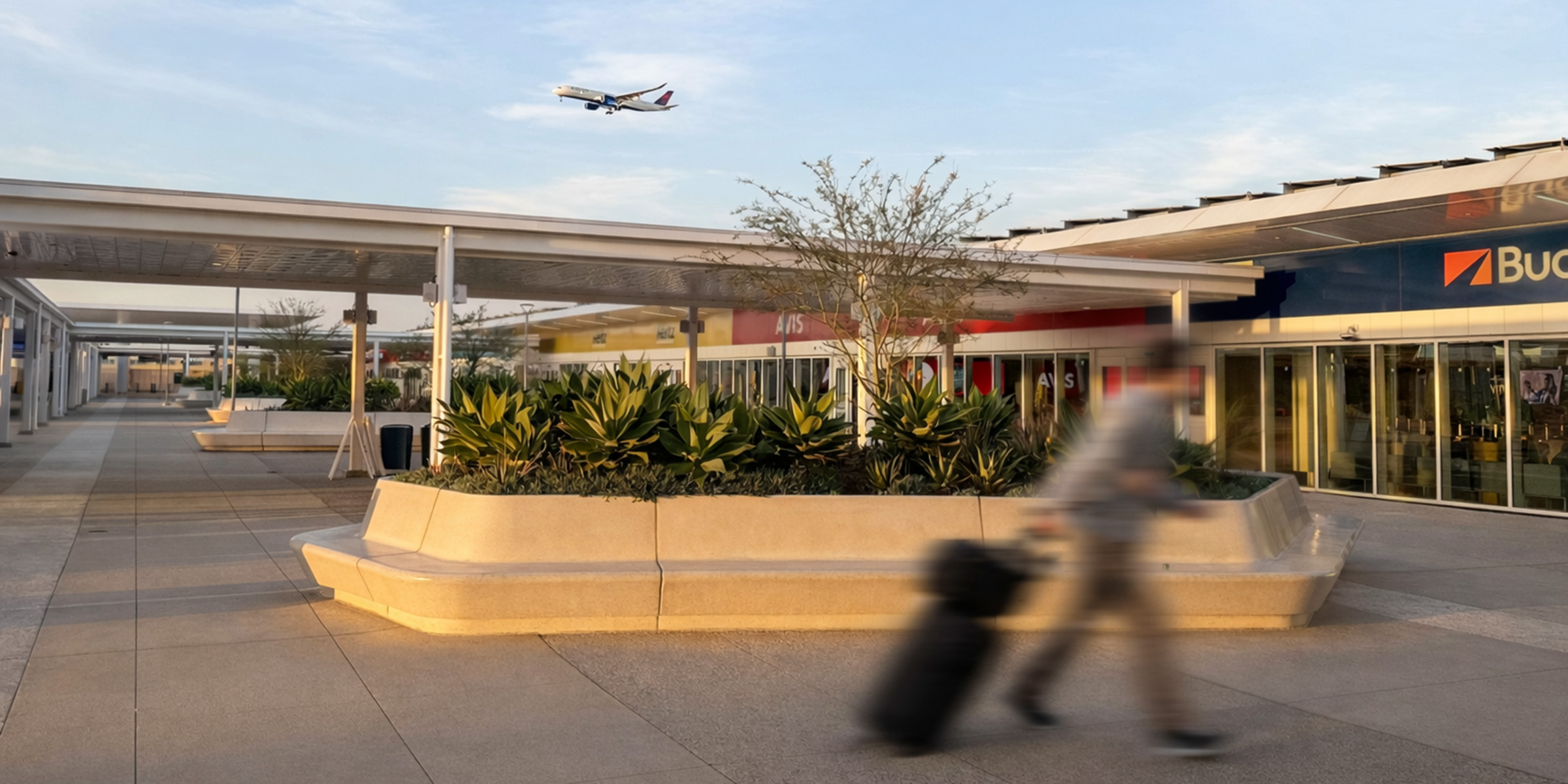 plane flying overhead LAX ConRAC