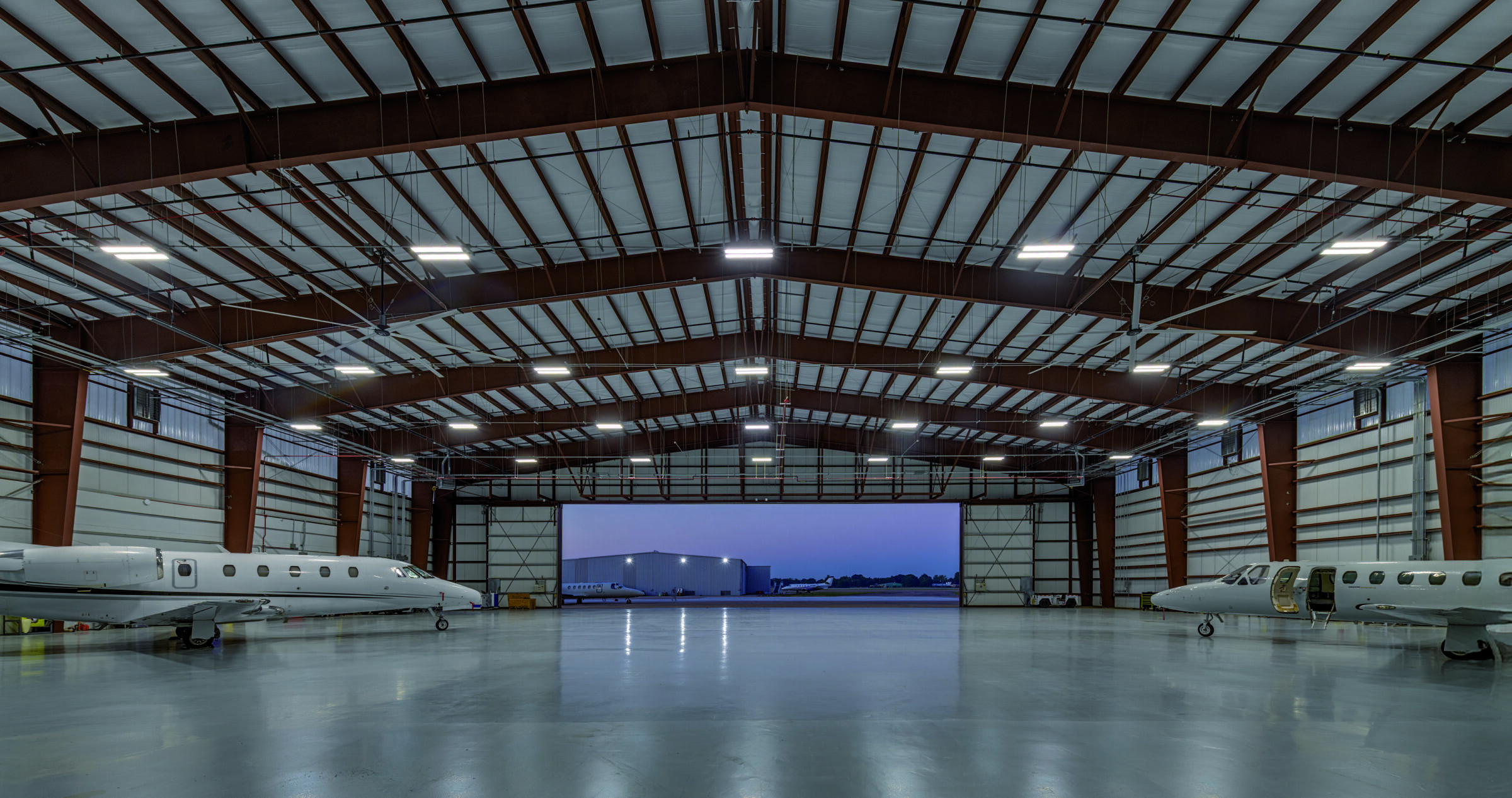 Jet Aviation FBO Hangar Interior