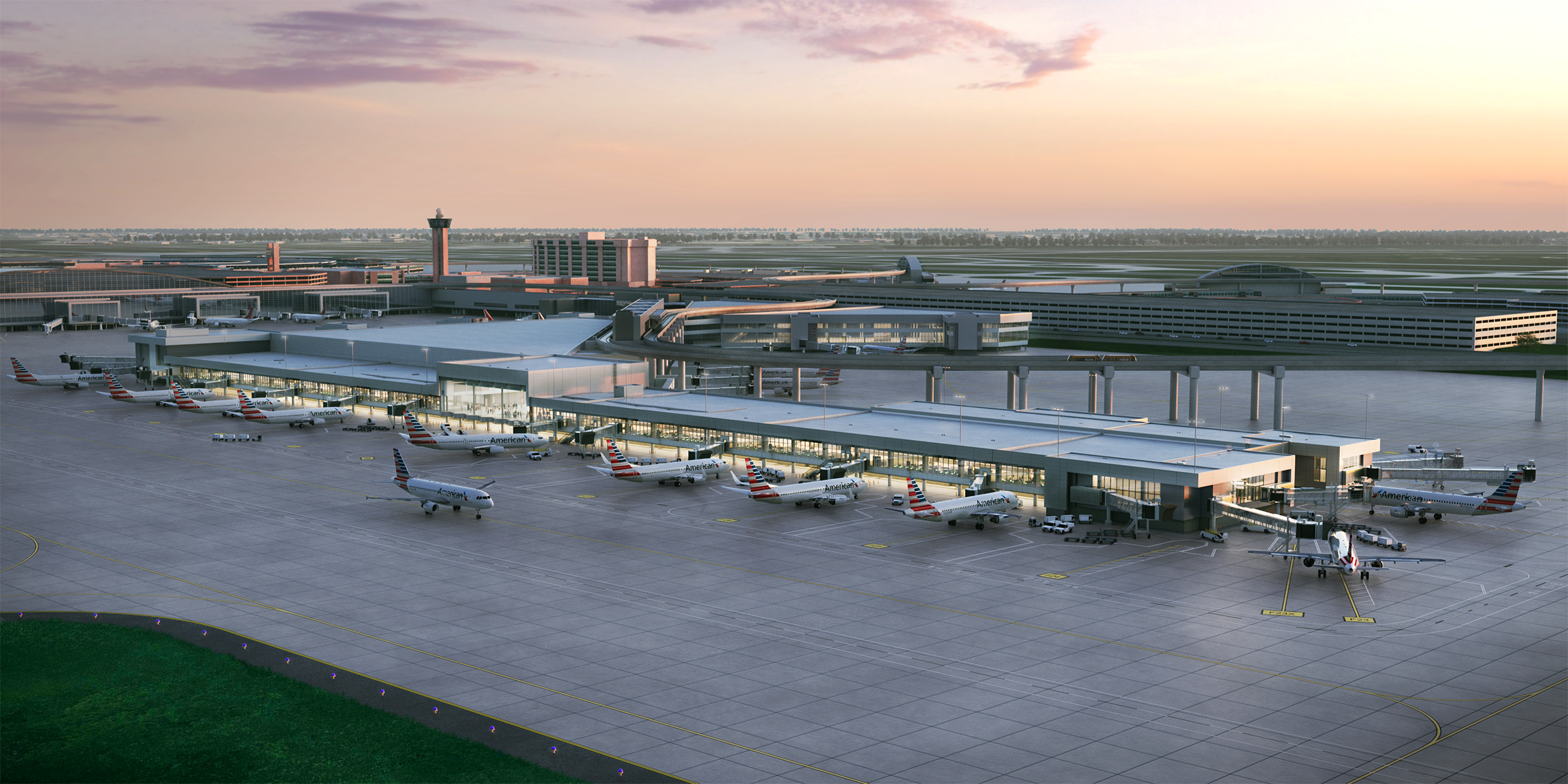 DFW Terminal F Aerial 1